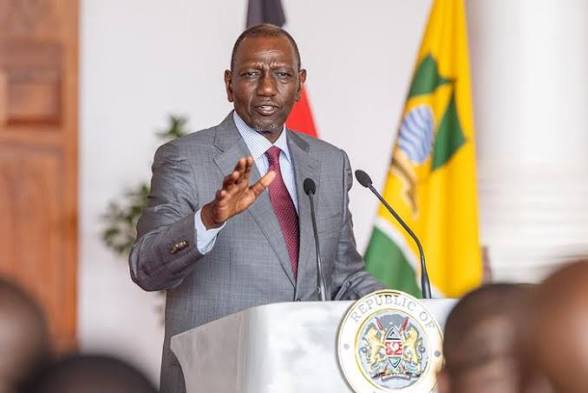 President William Ruto speaking at the official podium — Featured image for Kenyan constitutional analysis on 'Can Ruto be impeached'.